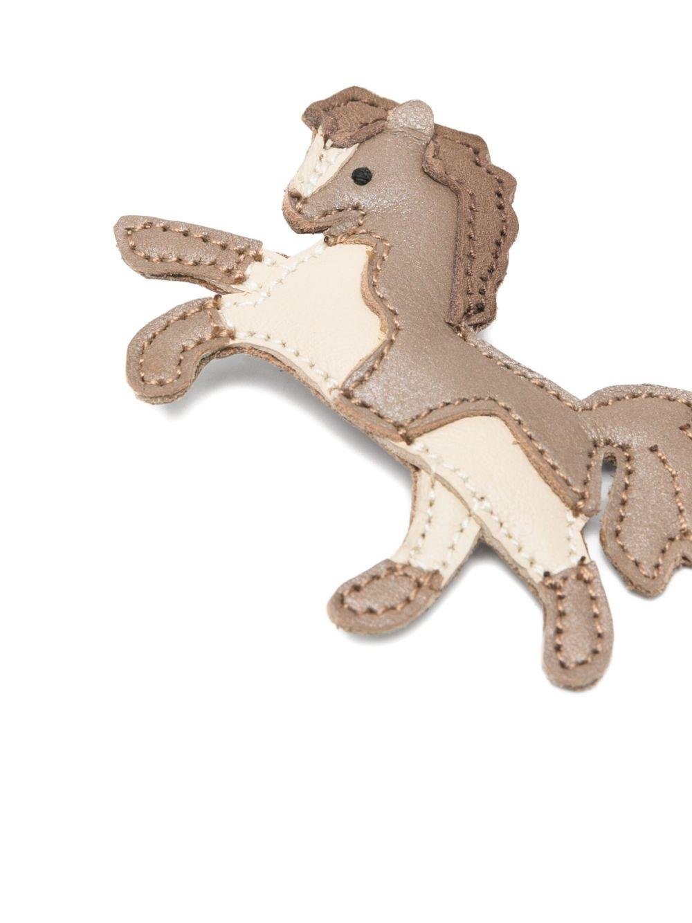 Fermaglio per capelli per bambina Donsje marrone a forma di cavallo - Rubino Kids