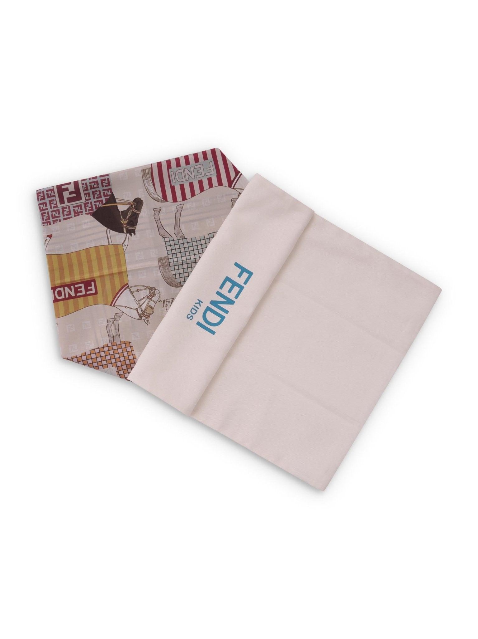Foulard per bambina Fendi Kids multicolor con stampa Cavalli - Rubino Kids