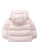 Giacca Bluma trapuntata per neonati Moncler Enfant rosa con cappuccio - Rubino Kids