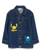 Giacca di jeans per bambino Stella McCartney Kids in denim con motivo ricamato - Rubino Kids