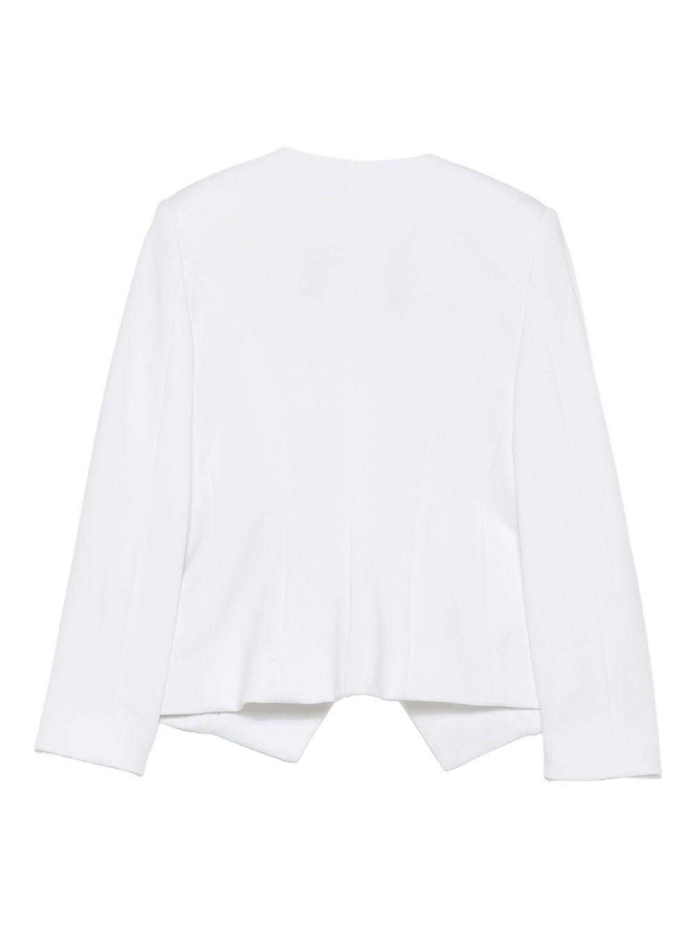 Giacca doppiopetto per bambina Balmain Kids bianca con bottoni dorati - Rubino Kids