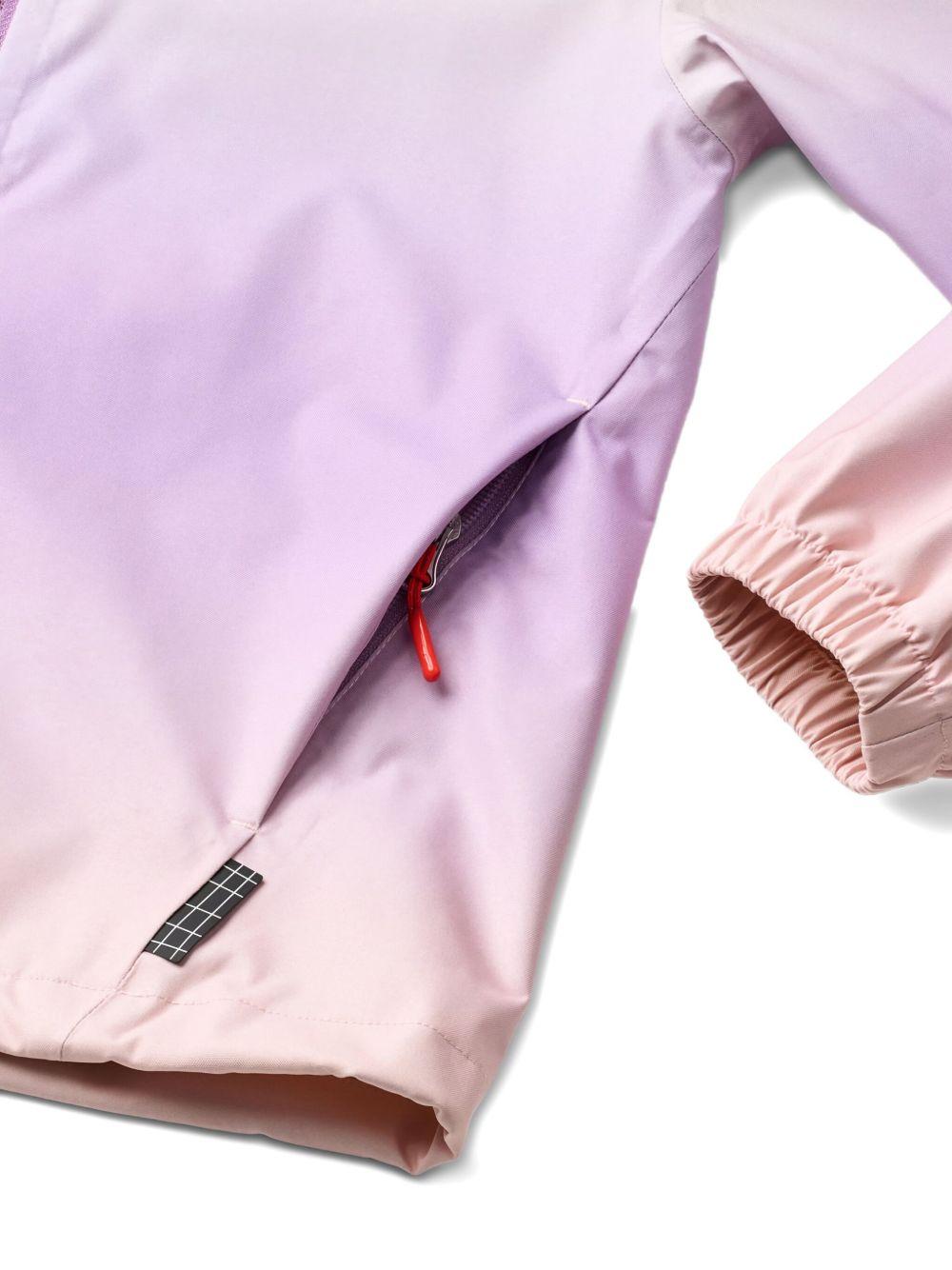 Giacca Horizon per bambina Molo rosa con cappuccio effetto sfumato - Rubino Kids