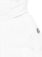 Giacca imbottita per bambina Save The Duck Kids bianco con collo a imbuto - Rubino Kids