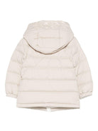 Giacca Najan per neonati Moncler Enfant beige con cappuccio - Rubino Kids