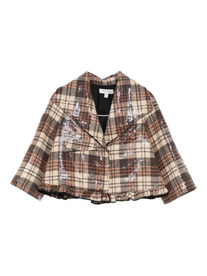A'lapage multicoloured tartan jacket for girls