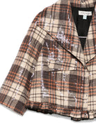 Giacca per bambina A'lapage multicolore con motivo scozzese - Rubino Kids