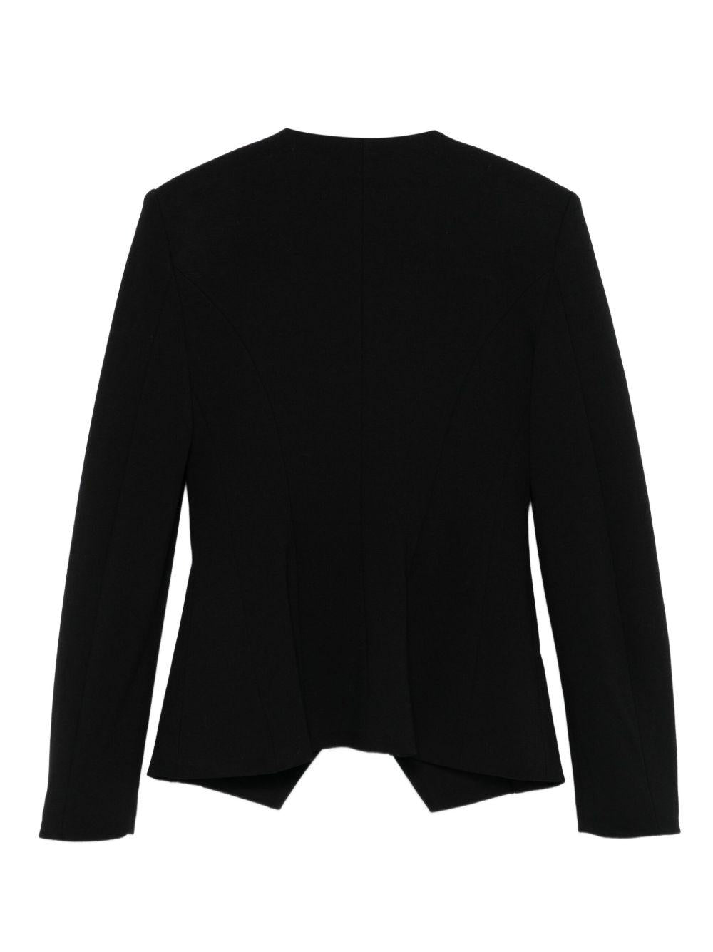 Giacca per bambina Balmain Kids nero doppiopetto con abbottonatura - Rubino Kids