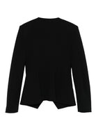 Giacca per bambina Balmain Kids nero doppiopetto con abbottonatura - Rubino Kids