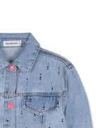 Giacca per bambina Billieblush azzurra con chiusura a bottoni - Rubino Kids