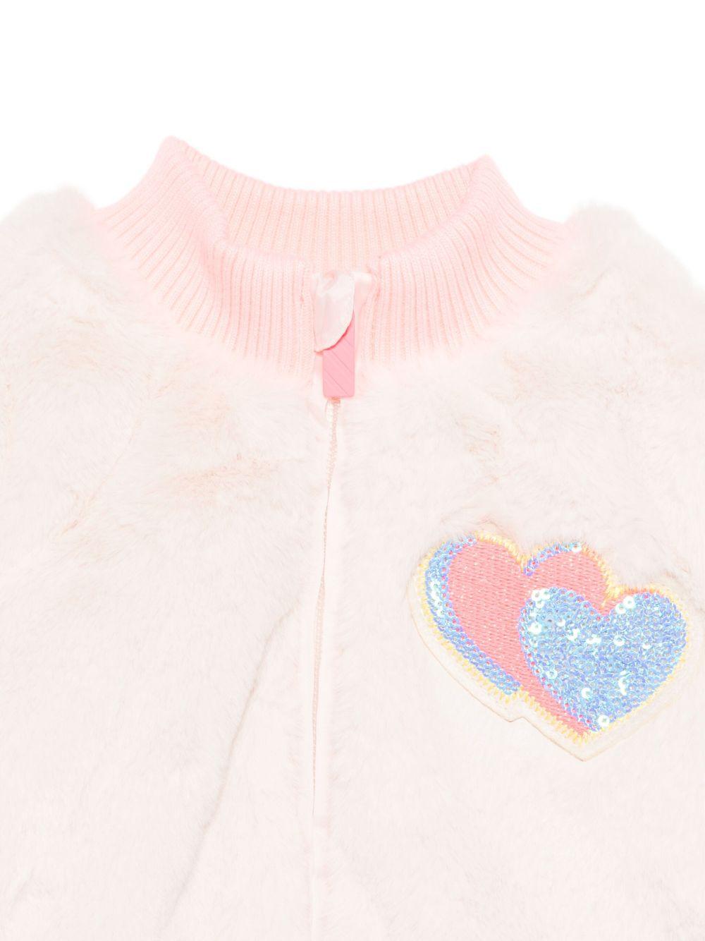 Giacca per bambina Billieblush rosa in pelliccia sintetica - Rubino Kids
