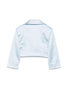 Giacca per bambina Colorichiari azzurro in raso con parte frontale senza chiusure - Rubino Kids