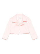 Giacca per bambina Colorichiari rosa in raso con parte frontale senza chiusure - Rubino Kids