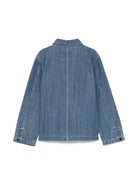 Giacca per bambina C.P. Company Kids in denim con stampa - Rubino Kids