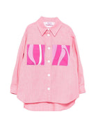 Giacca per bambina Emilio Pucci Junior rosa con taschino - Rubino Kids