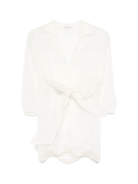 Giacca per bambina JESURUM BABY Valentina bianco con cintura - Rubino Kids