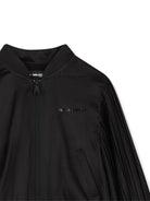 Giacca per bambina Karl Lagerfeld Kids nera con zip - Rubino Kids