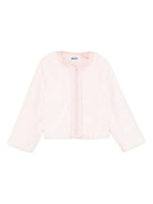 Giacca per bambina Molo rosa con cerniera frontale - Rubino Kids