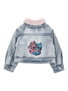 Giacca per bambina Monnalisa x Disney denim Stitch - Rubino Kids