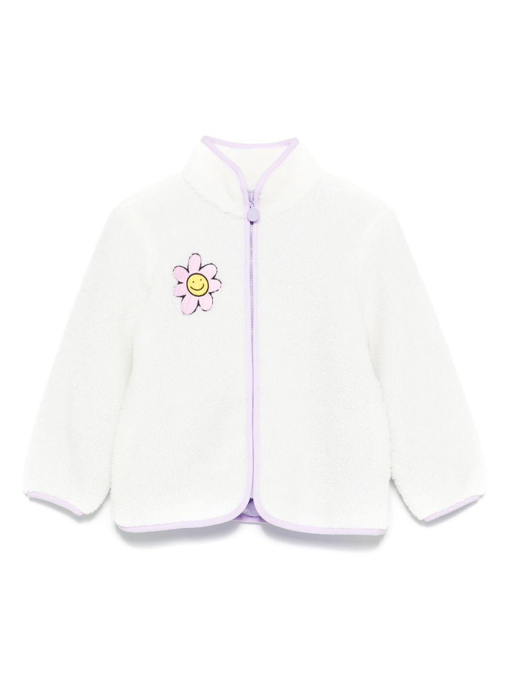 Giacca per bambina Stella McCartney Kids bianco con ricamo - Rubino Kids