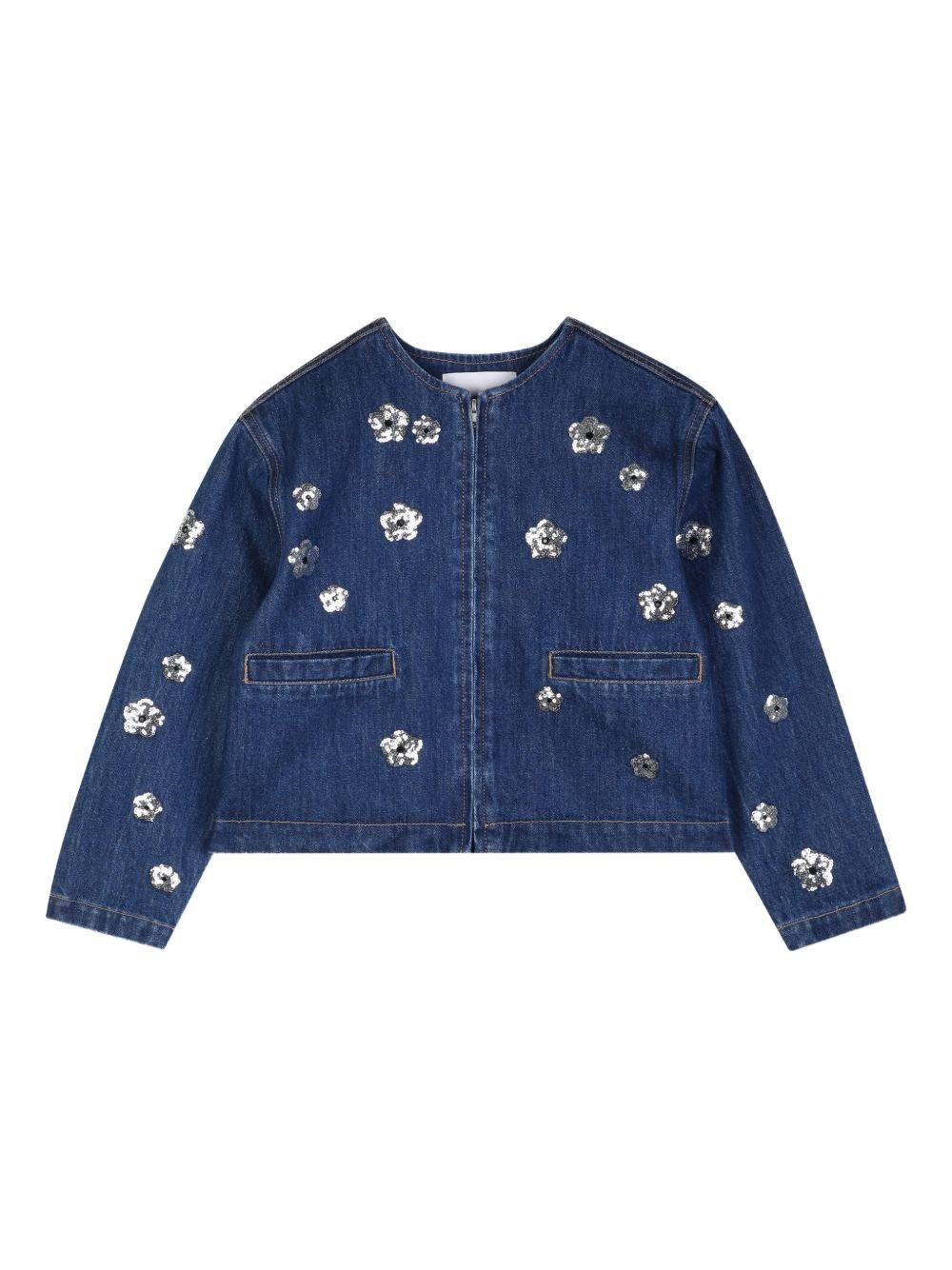 Giacca per bambina The Marc Jacobs Kids blu denim - Rubino Kids