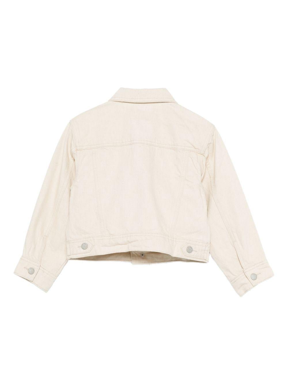 Giacca per bambini Molo beige con collo a punta - Rubino Kids