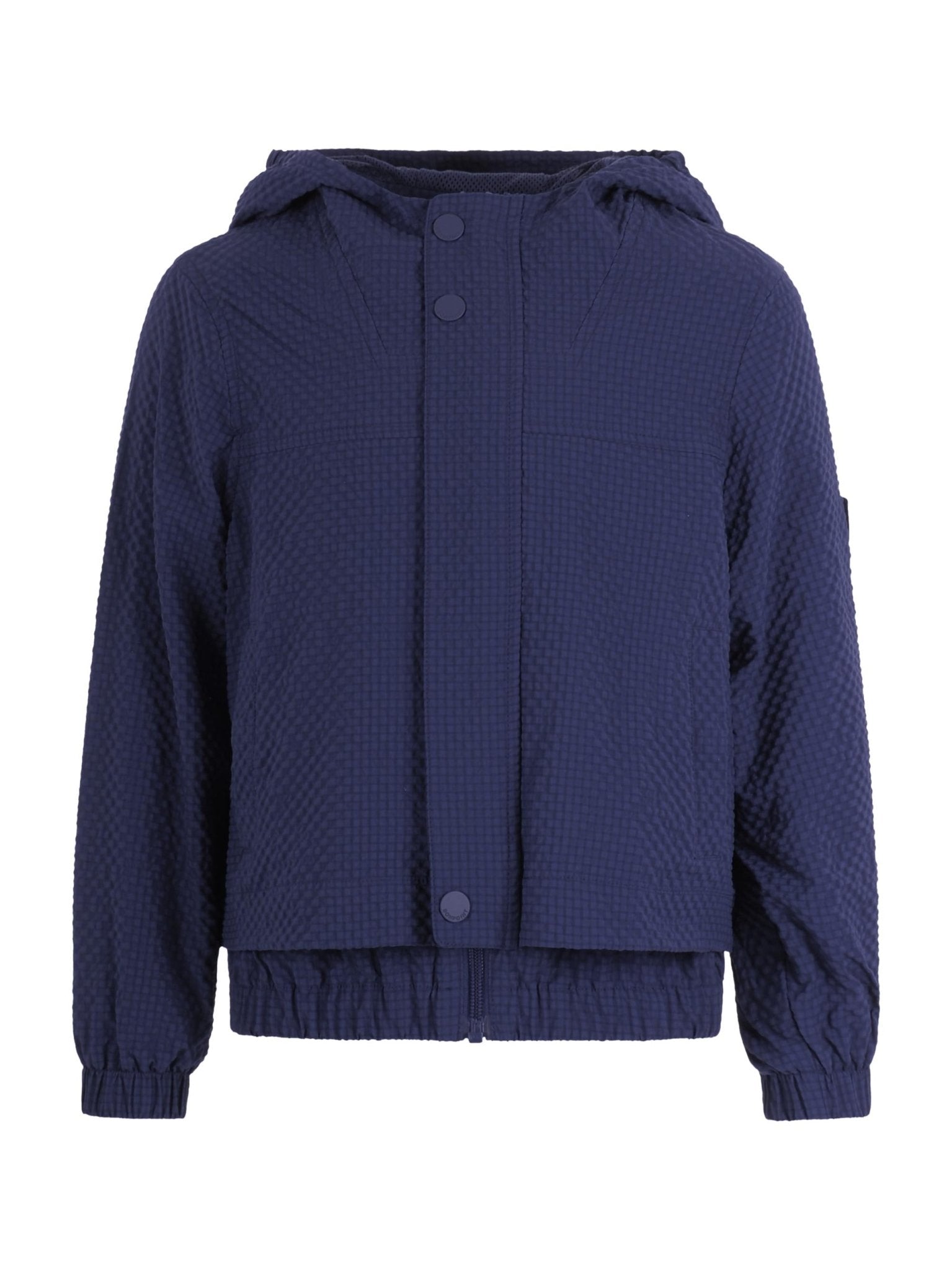 Giacca per bambino Bonpoint blu con cappuccio - Rubino Kids