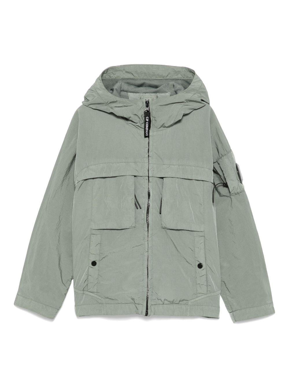 Giacca per bambino C.P. Company Kids grigio con applicazione - Rubino Kids