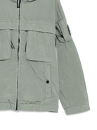 Giacca per bambino C.P. Company Kids grigio con applicazione - Rubino Kids