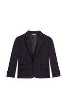 Giacca per bambino Dolce & Gabbana Kids blu con revers a lancia - Rubino Kids