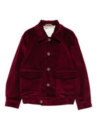 Giacca per bambino Eleventy Kids rosso con bottoni - Rubino Kids