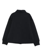 Giacca per bambino Emporio Armani Kids blu con targhetta con logo - Rubino Kids