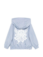 Giacca per bambino ETRO KIDS azzurro con stampa grafica e cappuccio - Rubino Kids