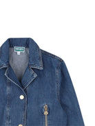 Giacca per bambino Kenzo Kids denim con orlo elasticizzato - Rubino Kids