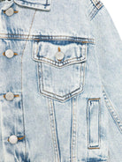 Giacca per bambino Molo Hipolito in denim con bottoni - Rubino Kids