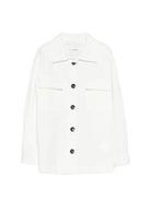 Giacca per bambino Paolo Pecora Kids bianca con tasche - Rubino Kids