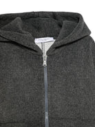 Giacca per bambino Paolo Pecora Kids grigio con cappuccio e cerniera - Rubino Kids
