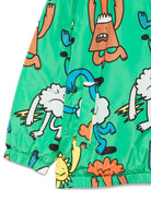 Giacca per bambino Stella McCartney Kids verde con stampa grafica e cappuccio - Rubino Kids