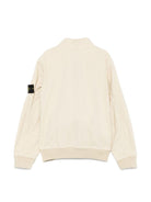 Giacca per bambino Stone Island Junior beige con applicazione Compass - Rubino Kids