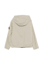Giacca per bambino Stone Island Junior grigio con cappuccio - Rubino Kids