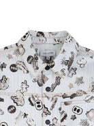 Giacca per bambino The Marc Jacobs Kids bianca con stampa grafica all - over - Rubino Kids
