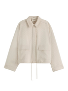 Giacca per donna Scotch & Soda beige in raso con trama jacquard - Rubino Kids