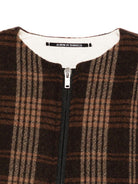 Giacca per neonata Album di Famiglia Kids marrone con motivo a quadri - Rubino Kids