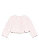Giacca per neonata Monnalisa rosa con ruches - Rubino Kids