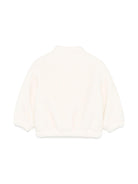 Giacca per neonati Fendi Kids bianco in finta pelliccia con applicazione orsetto - Rubino Kids