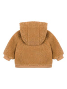 Giacca per neonati Moschino Kids marrone con caratteristica applicazione Bear - Rubino Kids