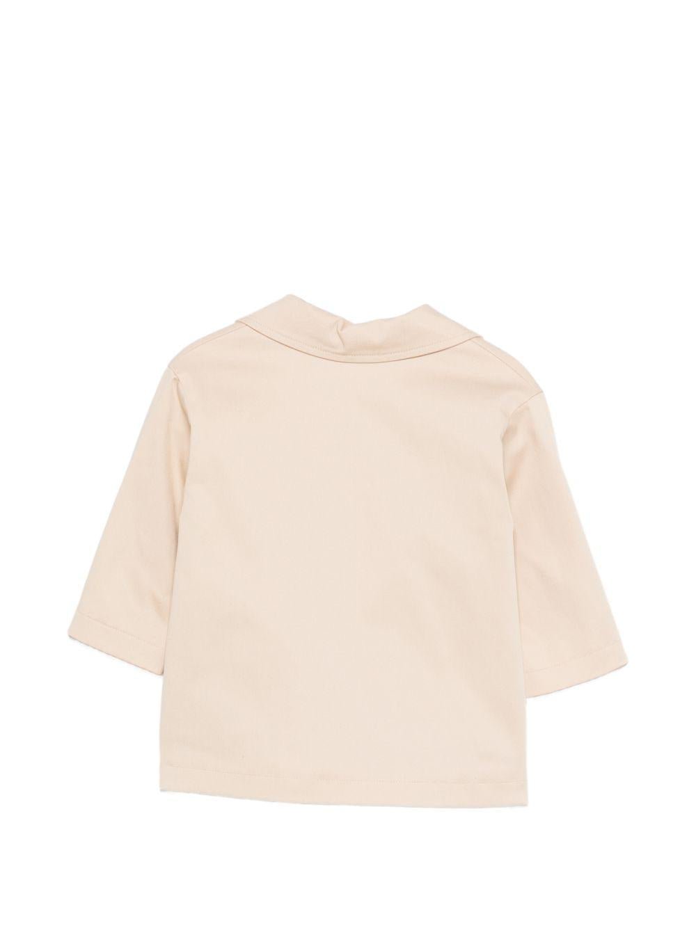 Giacca per neonato Fendi Kids beige con ricamo orsetti con logo FF - Rubino Kids