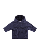 Giacca per neonato Il Gufo blu con cappuccio e bottoni - Rubino Kids
