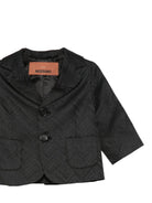 Giacca per neonato Missoni Kids nero con motivo a spina di pesce - Rubino Kids