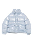 Giacca Puivert per bambina Moncler Enfant azzurro trapuntata - Rubino Kids
