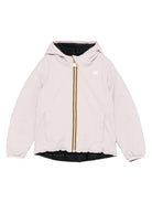 Giacca reversibile per bambina K Way Kids rosa con chiusura lampo - Rubino Kids